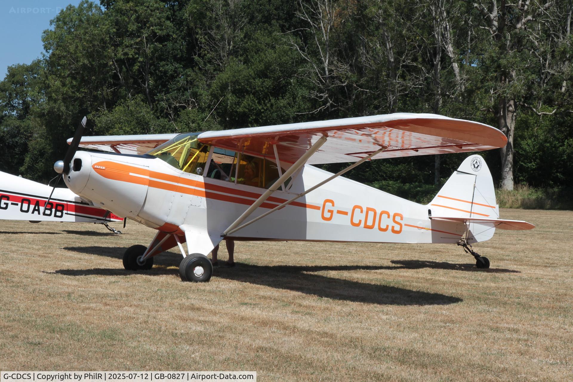 G-CDCS, 1947 Piper PA-12 Super Cruiser C/N 12-2907, G-CDCS 1947 Piper PA-12 Super Cruiser Fly-In West Tisted 