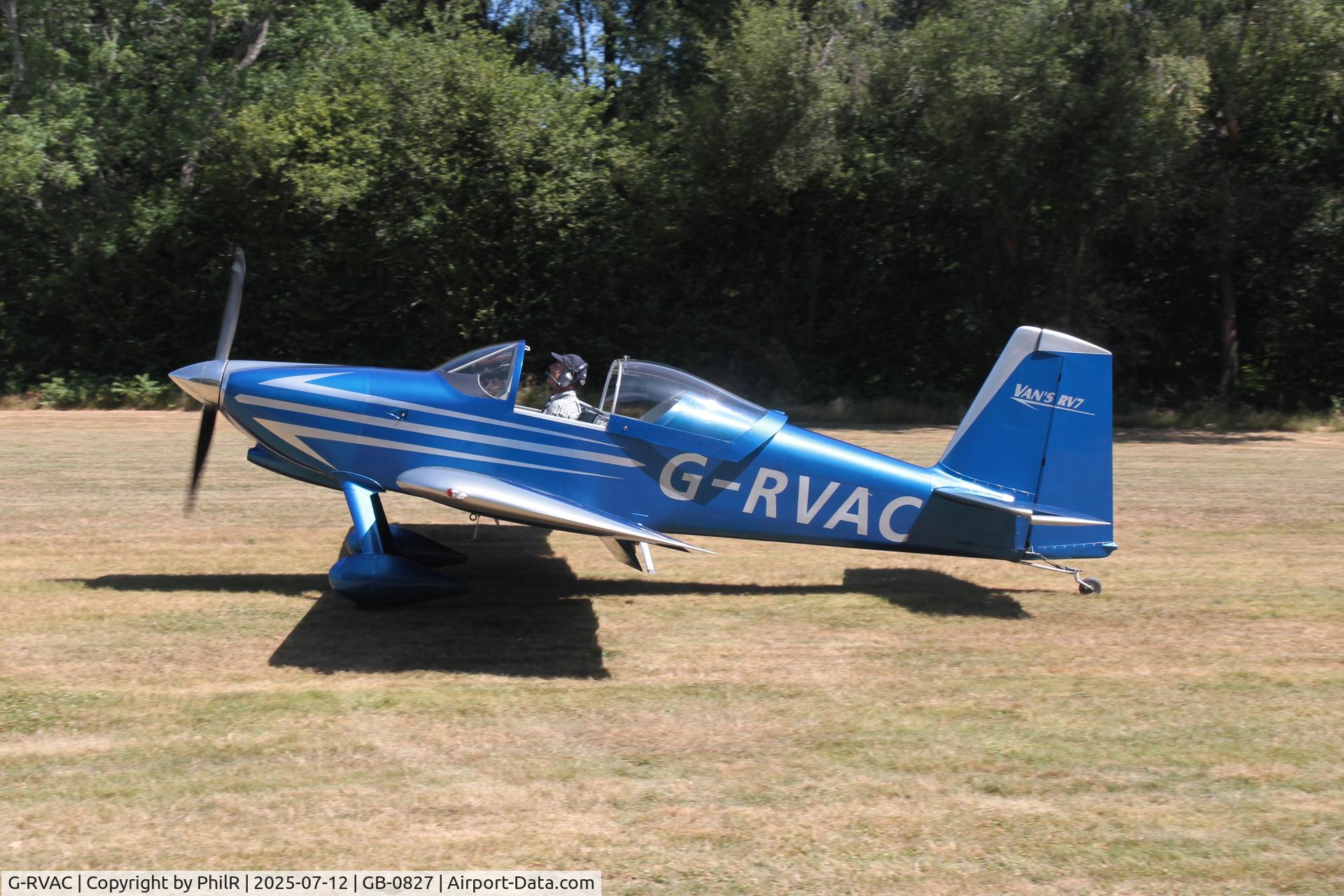 G-RVAC, 2005 Vans RV-7 C/N PFA 323-14445, G-RVAC 2008 VANS RV-7 Fly-In West Tisted