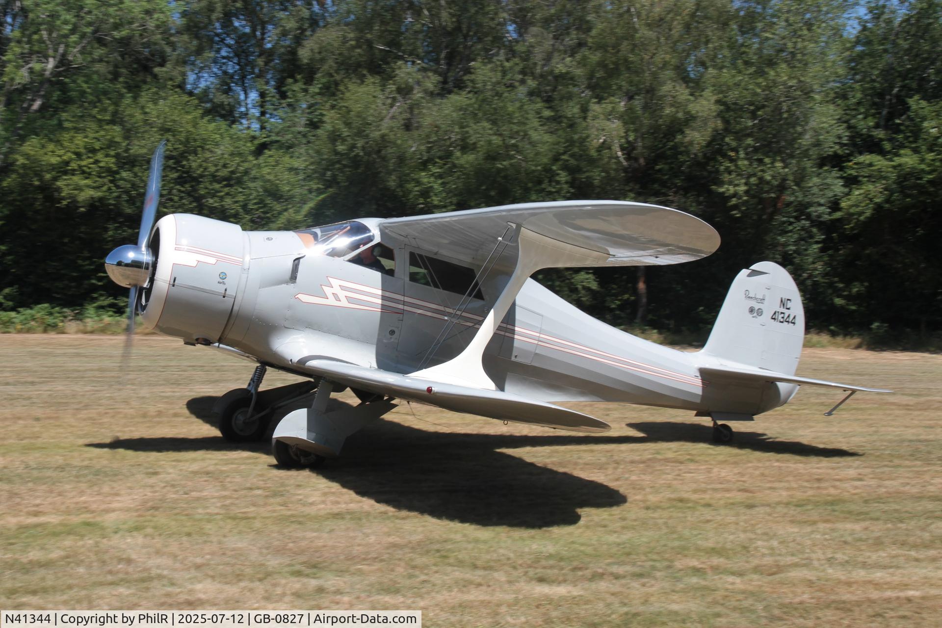 N41344, 1944 Beech D17S Staggerwing C/N 6922, NC41344 1944 Beech D17S Staggerwing Fly-In West Tisted 