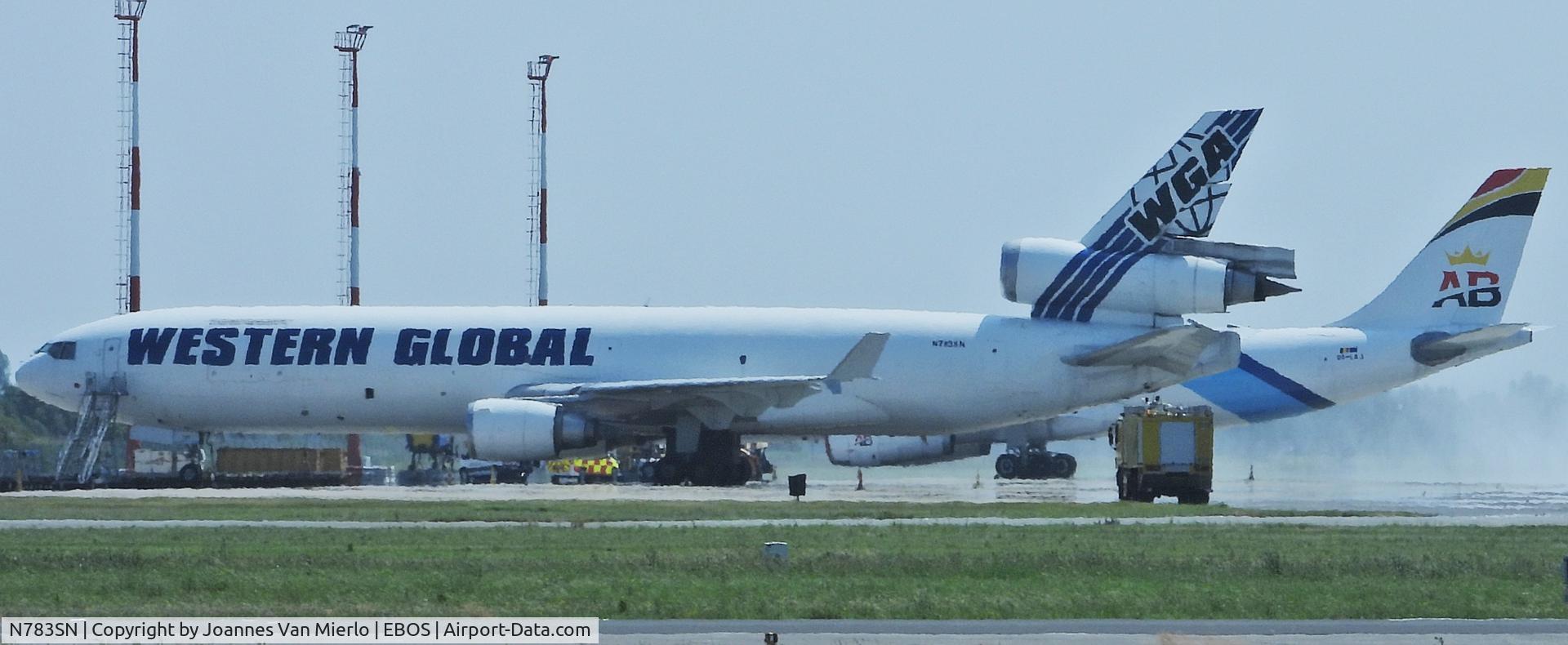 N783SN, McDonnel Douglas MD11F C/N 48783, Ostend