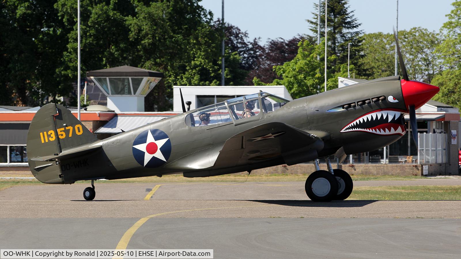 OO-WHK, 1941 Curtiss P-40E Kittyhawk C/N 16786, at seppe