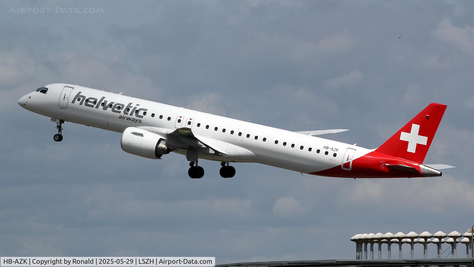 HB-AZK, 2021 Embraer E195-E2 (ERJ-190-400STD) C/N 19020058, at zrh