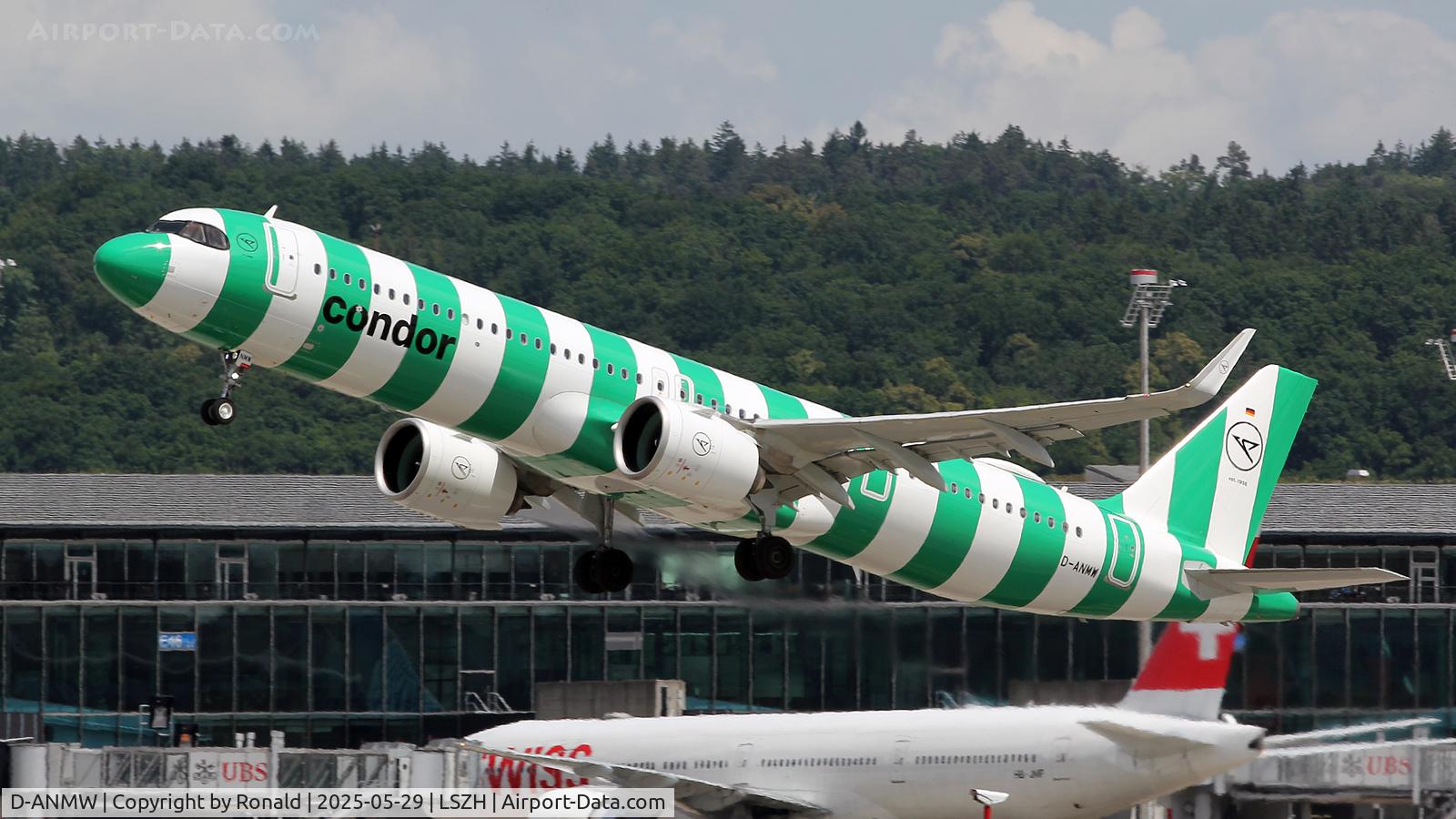 D-ANMW, 2024 Airbus A321-271NX C/N 12057, at zrh