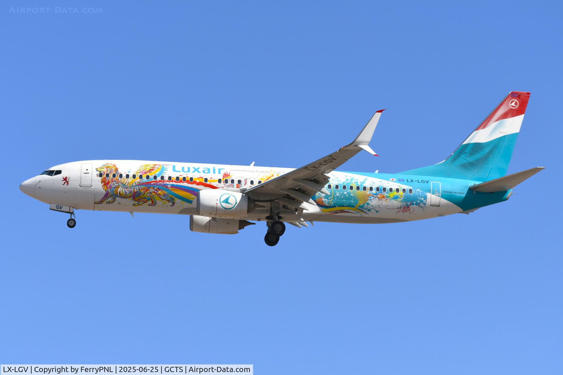 LX-LGV, 2013 Boeing 737-8C9 C/N 41190, Luxair B738 with 60th Anniversary cs