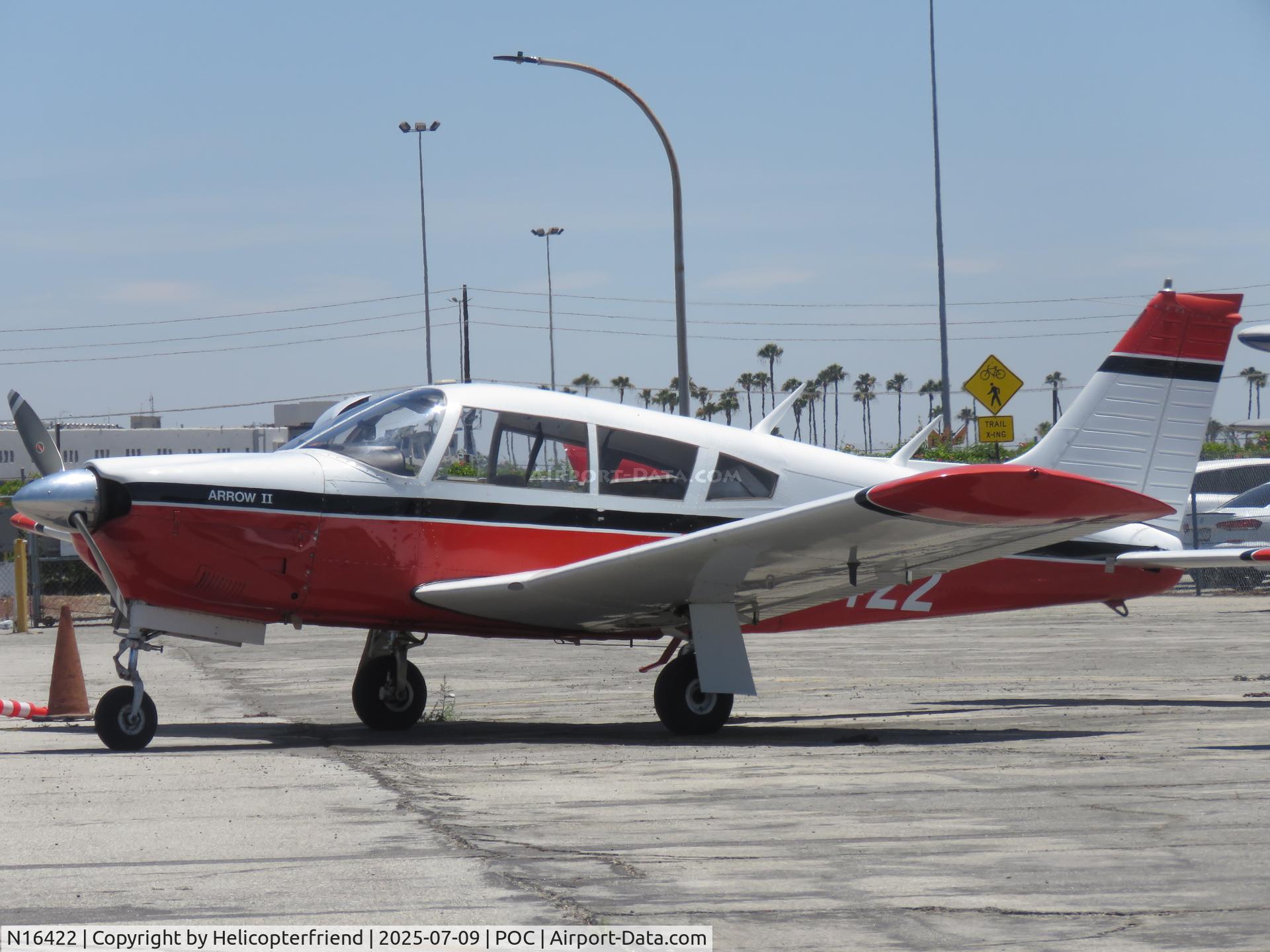 N16422, 1973 Piper PA-28R-200 Arrow II C/N 28R-7335145, Parked in transit