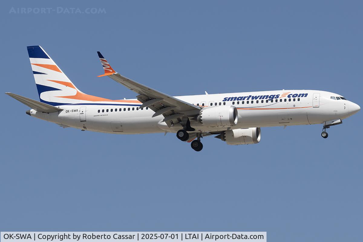 OK-SWA, 2017 Boeing 737-8 MAX C/N 43555, Arrival