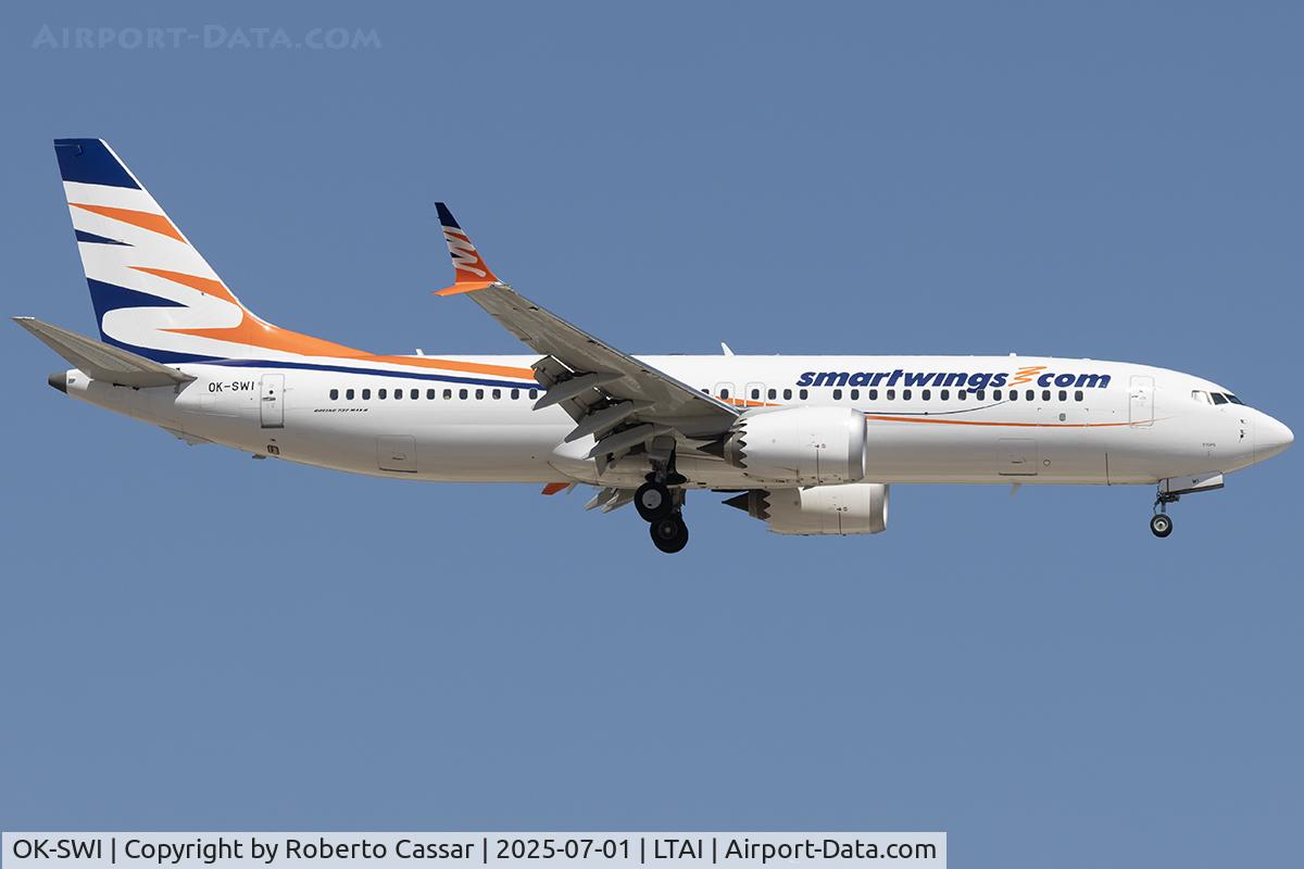 OK-SWI, 2022 Boeing B-737-8 Max C/N 66343, Arrival
