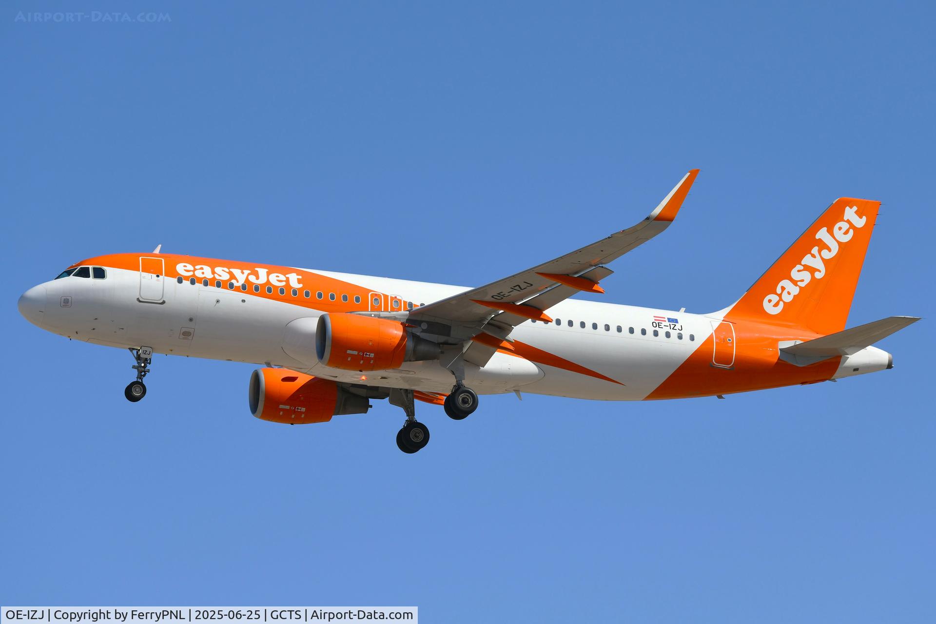 OE-IZJ, 2015 Airbus A320-214 C/N 6902, Arrival of Easyjet A320