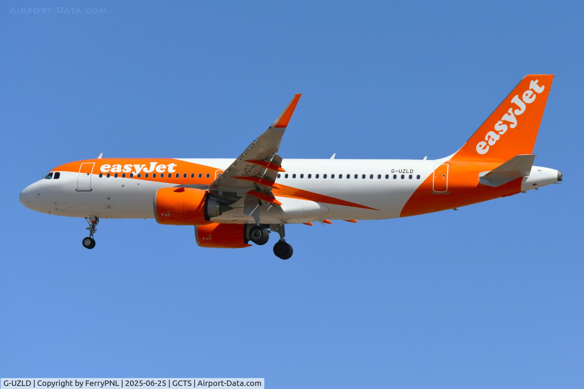 G-UZLD, 2019 Airbus A320-251N C/N 9036, Easyjet A320N landing in TFS