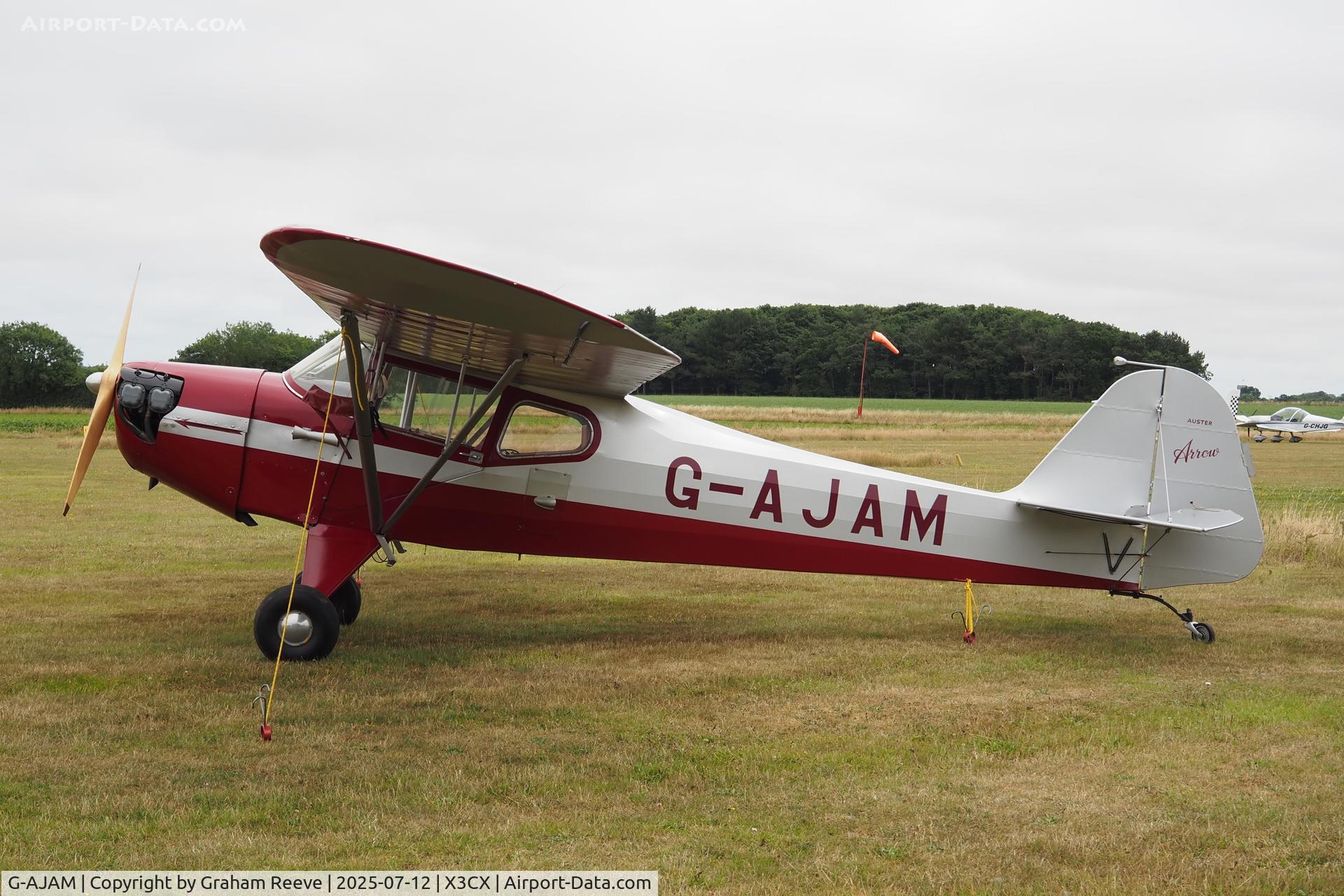 G-AJAM, 1946 Auster J-2 Arrow C/N 2371, Parked at Northrepps.