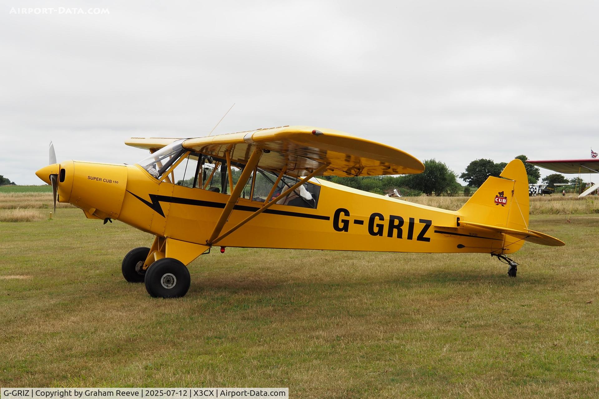G-GRIZ, 1954 Piper PA-18-135 Super Cub C/N 18-3123, Parked at Northrepps.