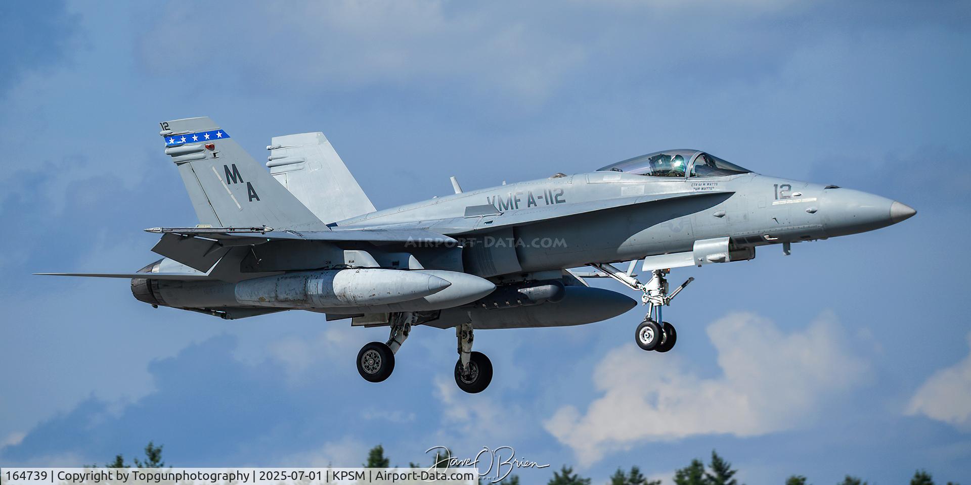 164739, McDonnell Douglas F/A-18C Hornet C/N 1195/C336, COWBOY15 arriving for Atlantic Alliance