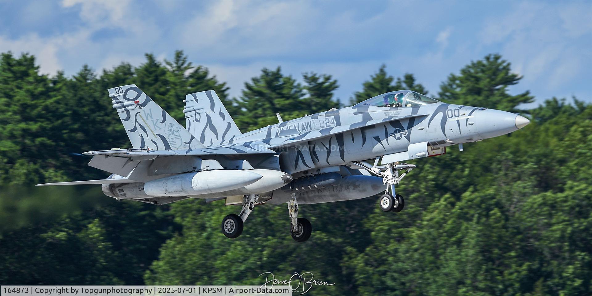 164873, McDonnell Douglas F/A-18C Hornet C/N 1205/C342, COWBOY12, VMFA-112 received both Bengal painted jets after VMFA(AW)-224 stood up with F-35B's. Both painted jets went to the depot to get repainted.