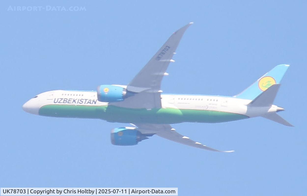 UK78703, 2018 Boeing 787-8 Dreamliner Dreamliner C/N 37982, Over Potters Bar, Herts