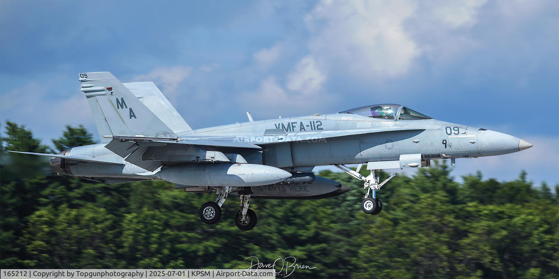 165212, McDonnell Douglas F/A-18C Hornet C/N 1386/C437, COWBOY13 arriving for Atlantic Alliance