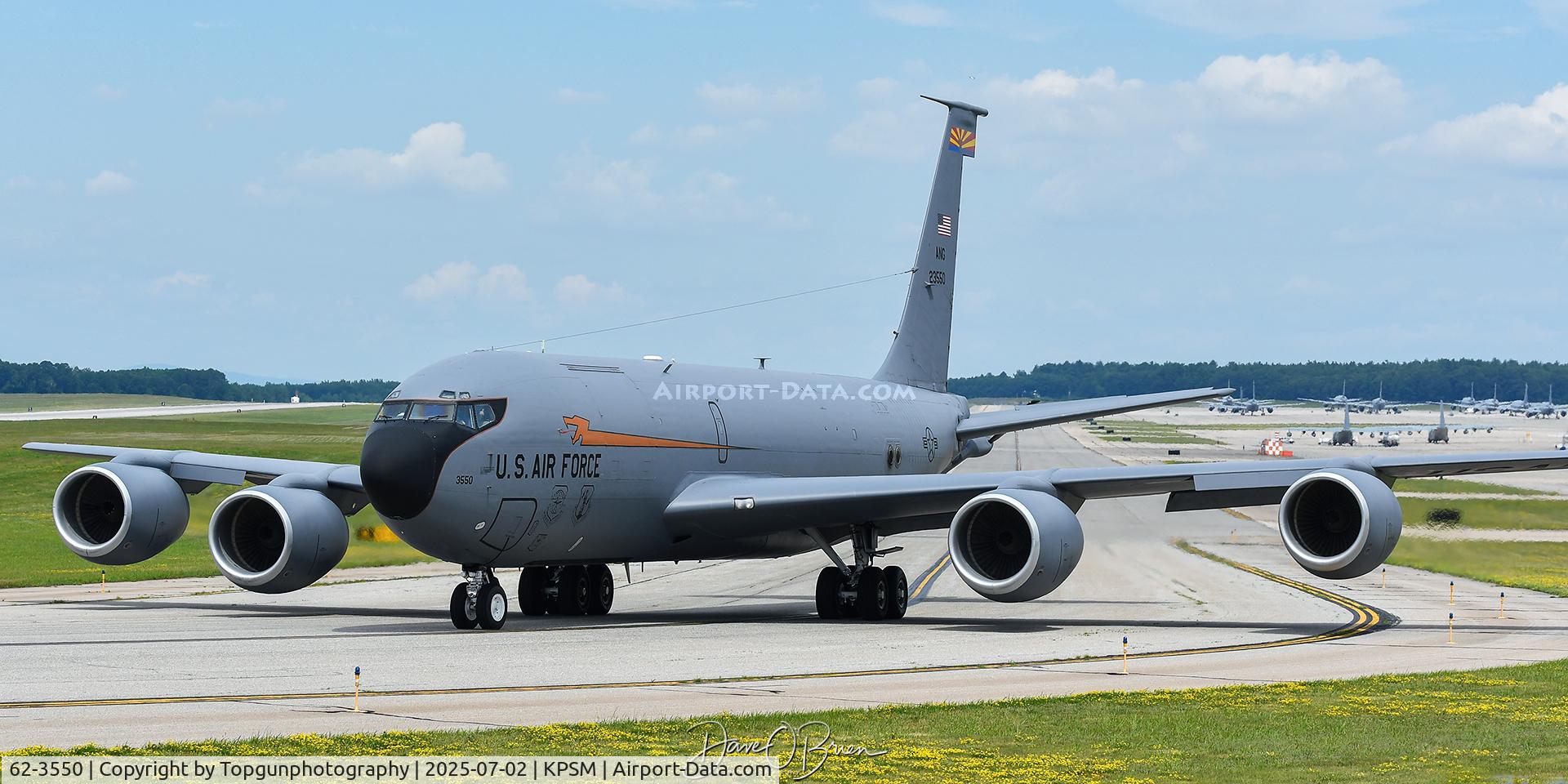 62-3550, 1962 Boeing KC-135R Stratotanker C/N 18533, REACH95 taxiing to RW34