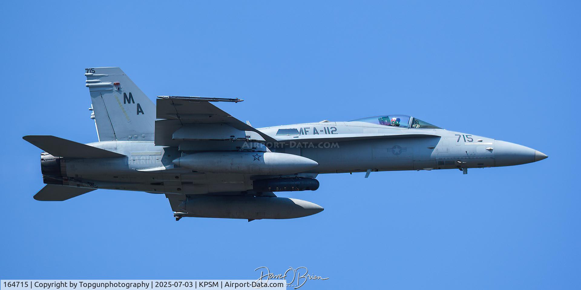164715, McDonnell Douglas F/A-18C Hornet C/N 1160, COWBOY11 off to Laser MOA