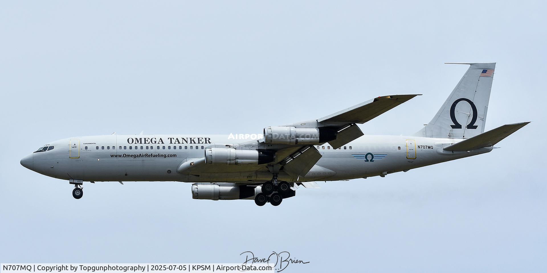 N707MQ, 1977 Boeing 707-368C C/N 21368, OMEGA71 returns from their sortie.
