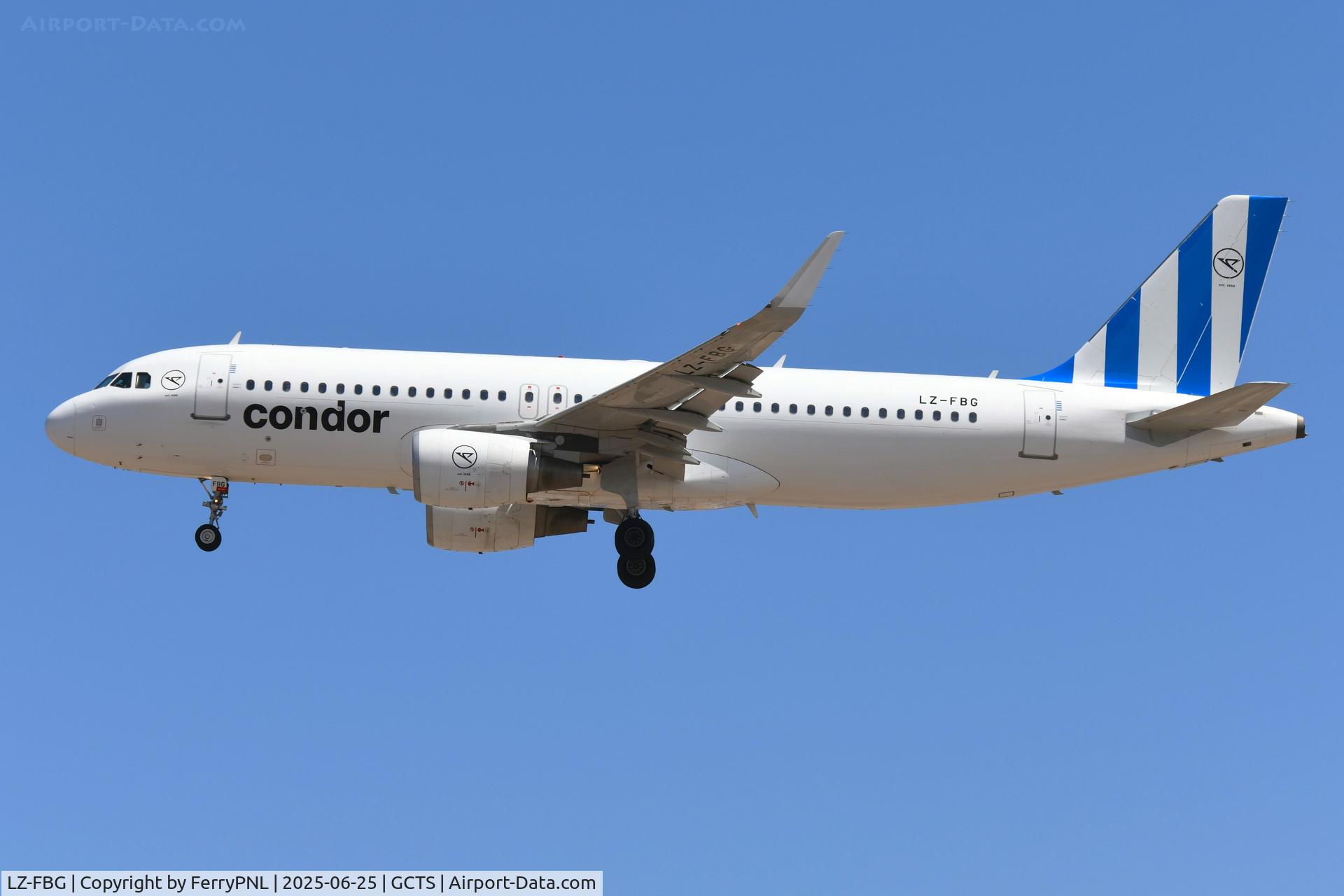 LZ-FBG, 2014 Airbus A320-214(WL) C/N 6012, Condor A320 leased from Bulgaria Air