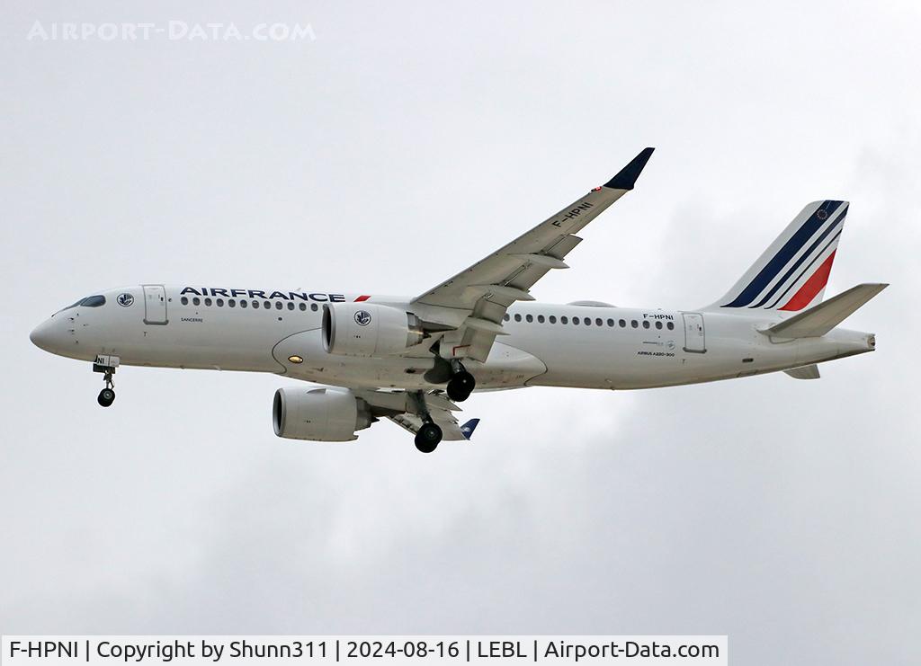 F-HPNI, 2024 Airbus Canada A220-371 C/N 55278, Landing rwy 24R
