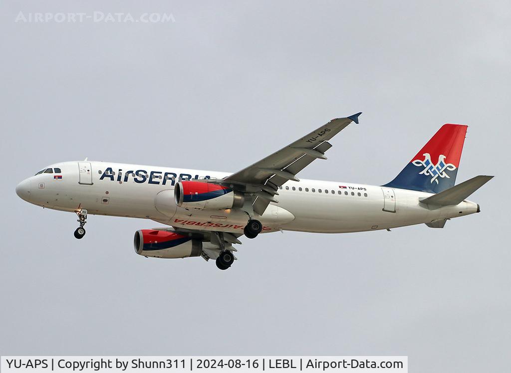 YU-APS, 2011 Airbus A320-232 C/N 4716, Landing rwy 24R