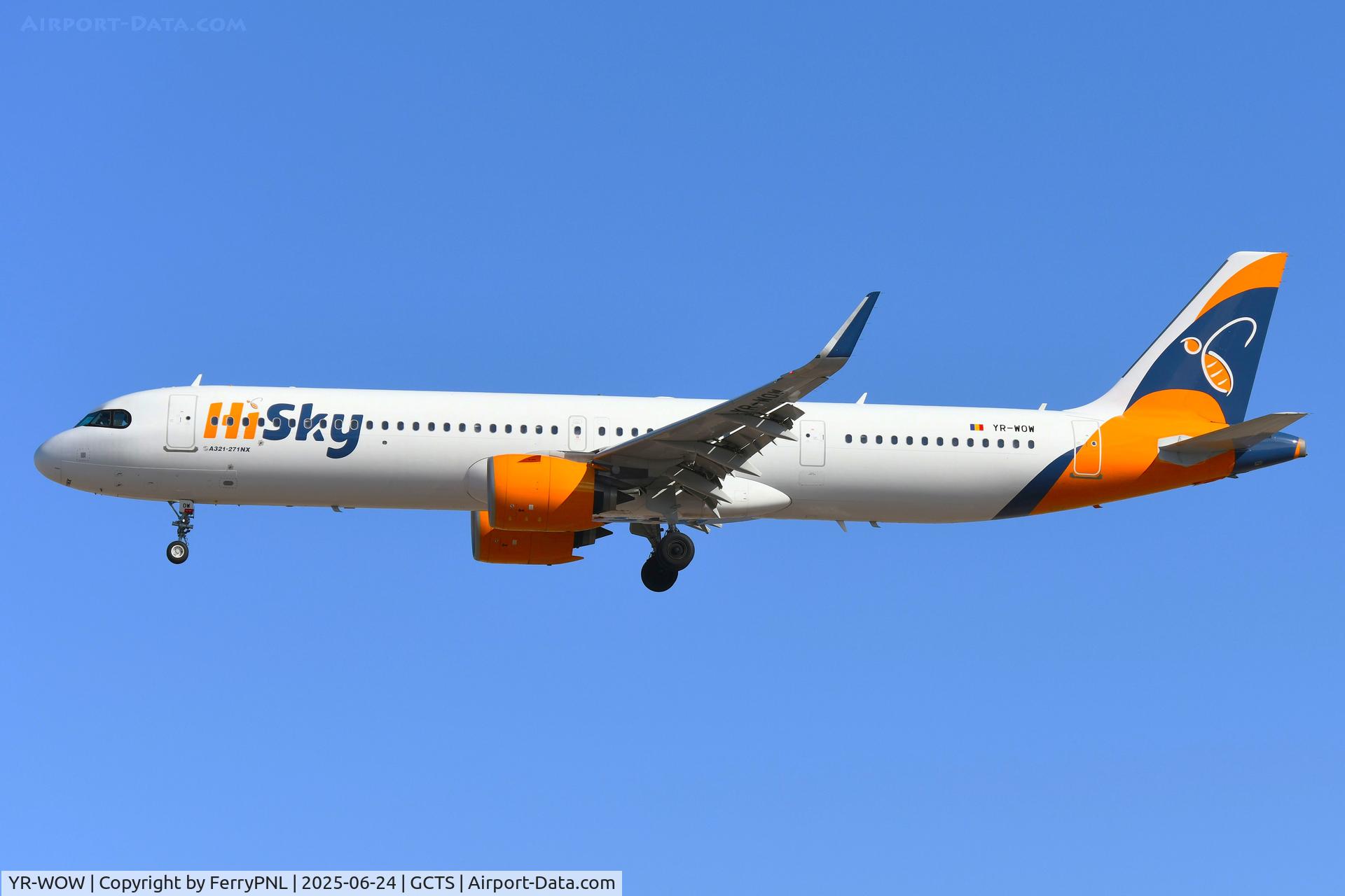 YR-WOW, 2023 Airbus A321-271NX C/N 10928, HiSky A321N on short finals