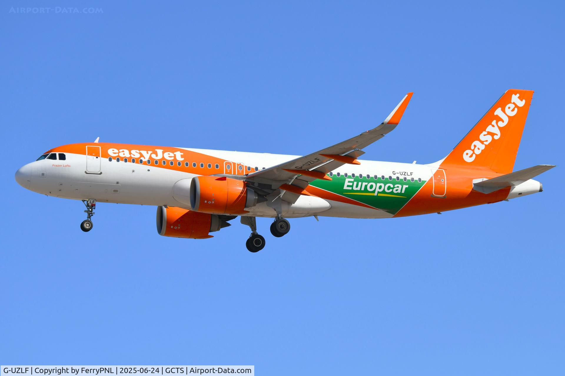 G-UZLF, 2019 Airbus A320-251N C/N 9103, Easyjet A320N arriving in TFS