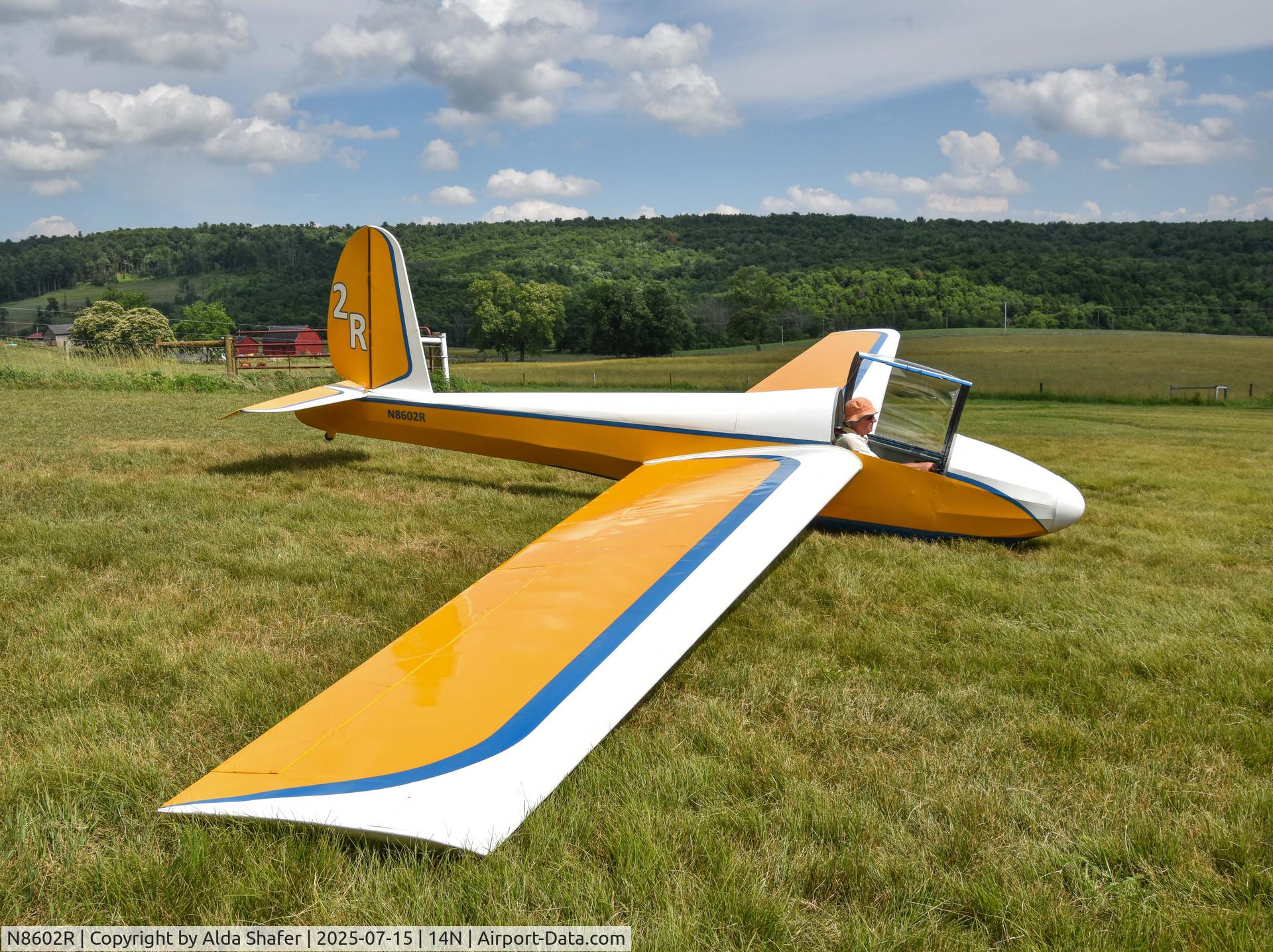 N8602R, 1961 Schweizer SGS 1-26A C/N 118, First flight after restoration