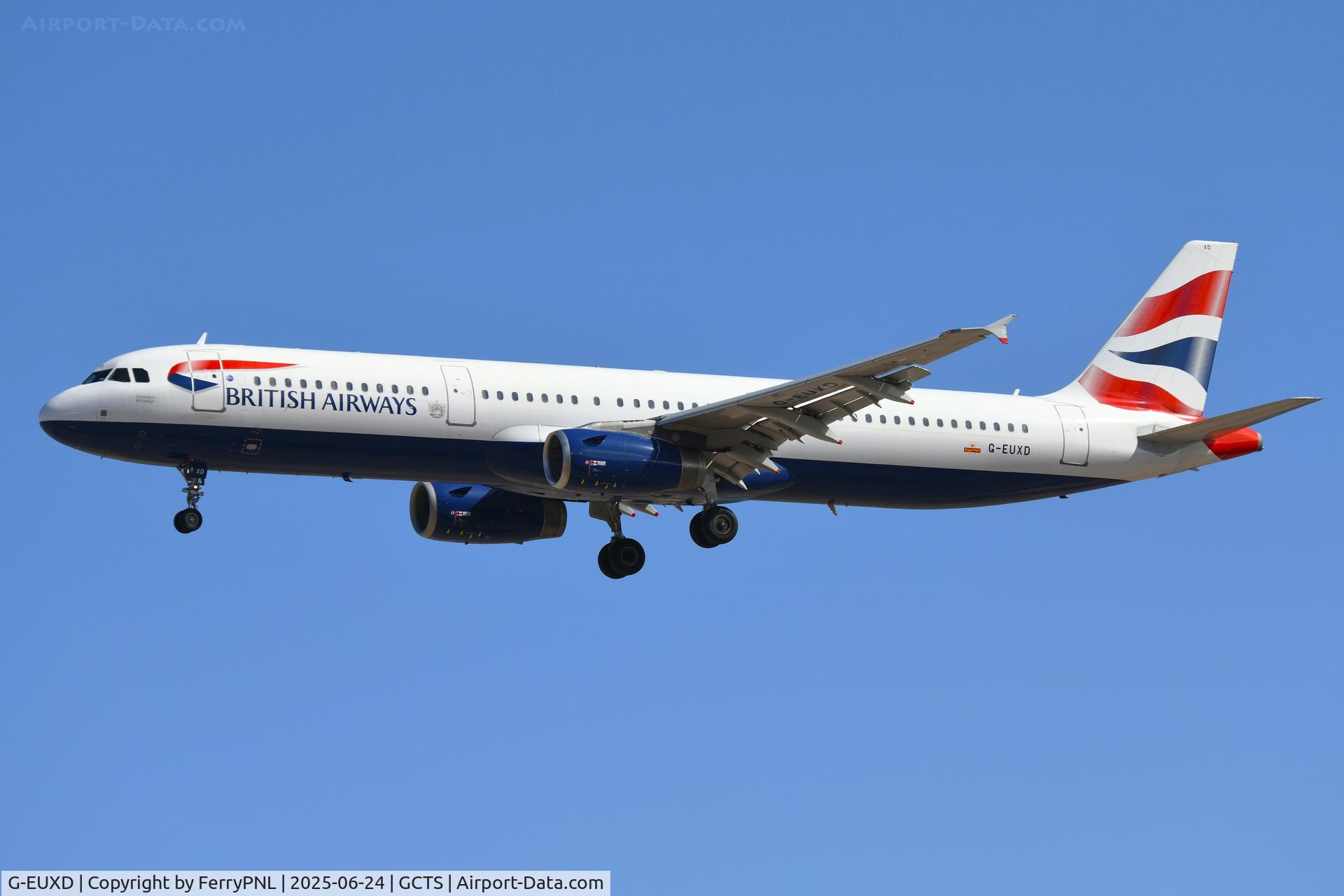 G-EUXD, 2004 Airbus A321-231 C/N 2320, Classic BA A321 arriving from LGW