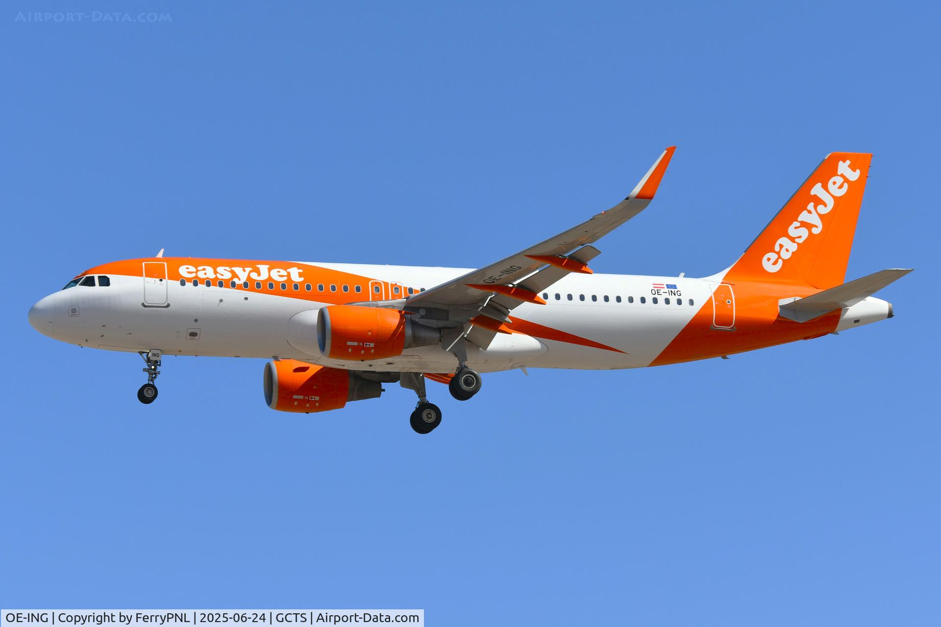 OE-ING, 2018 Airbus A320-214 C/N 8119, Easyjet A320 arriving