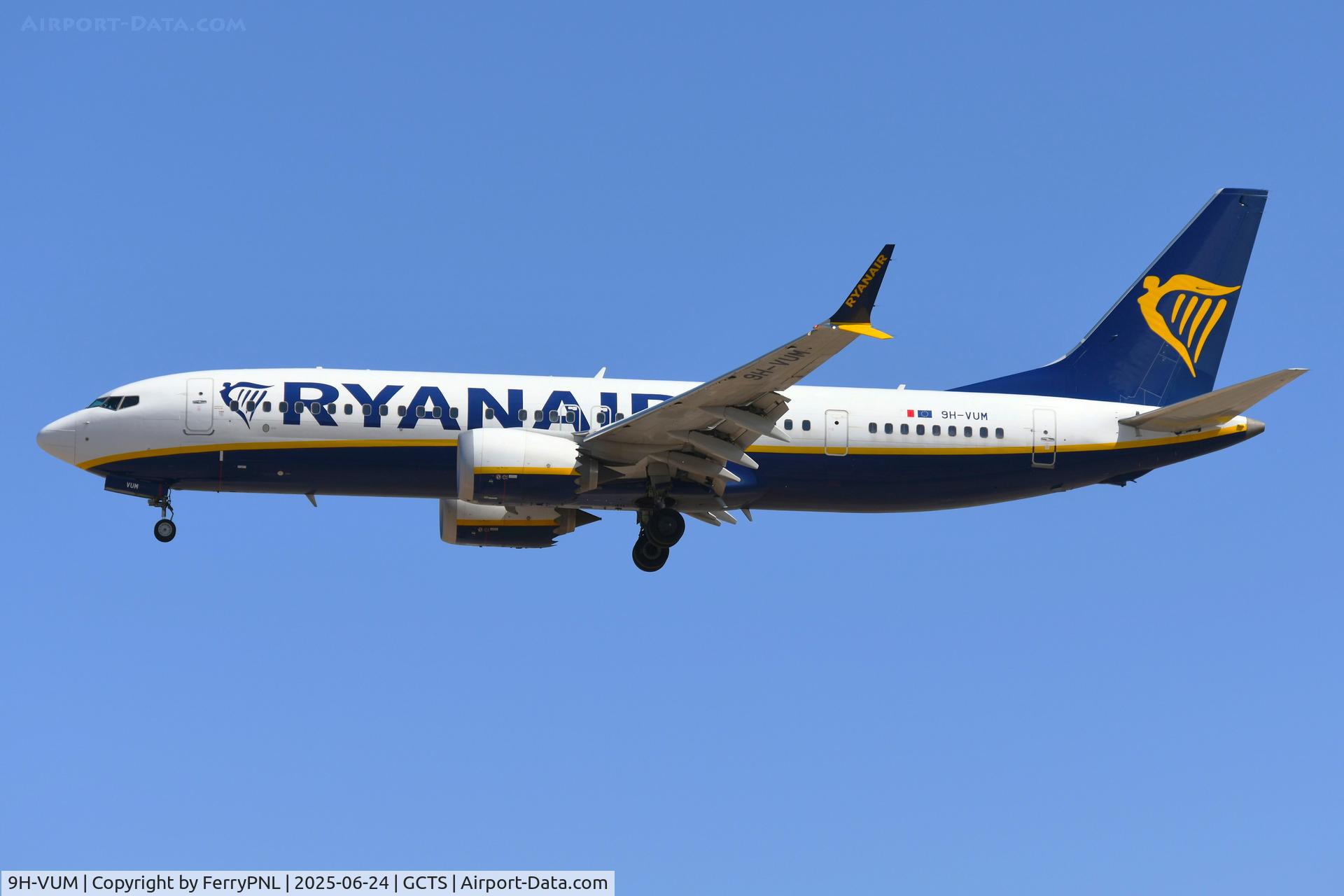 9H-VUM, 2021 Boeing 737-8 MAX C/N 65084, Ryanair B738 MAX