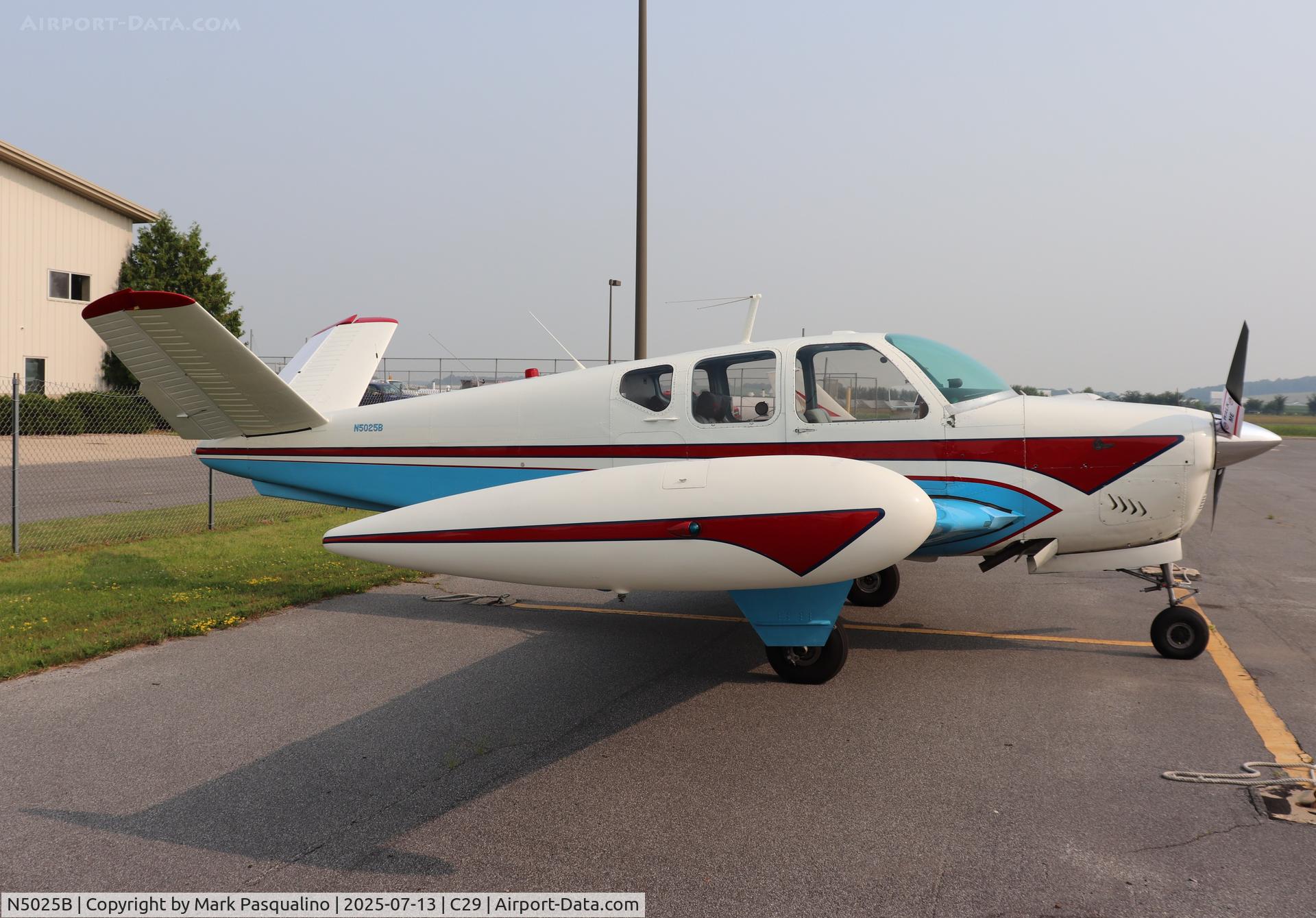 N5025B, 1957 Beech H35 Bonanza C/N D-5003, Beech H35