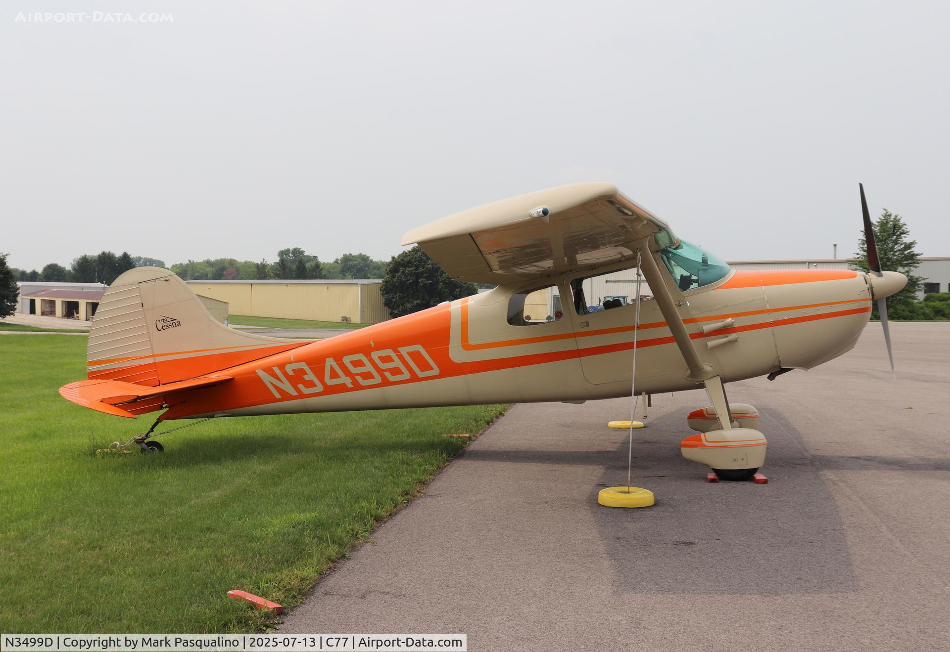 N3499D, 1955 Cessna 170B C/N 27042, Cessna 170B