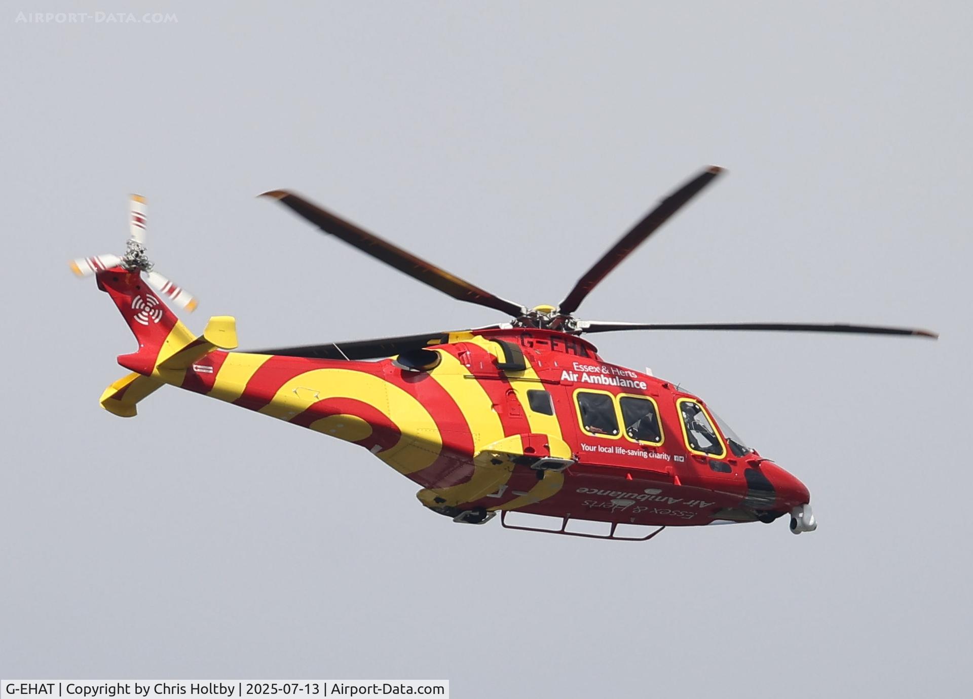 G-EHAT, 2023 Leonardo AW-169 C/N 69167, Over Broxbourne, Herts