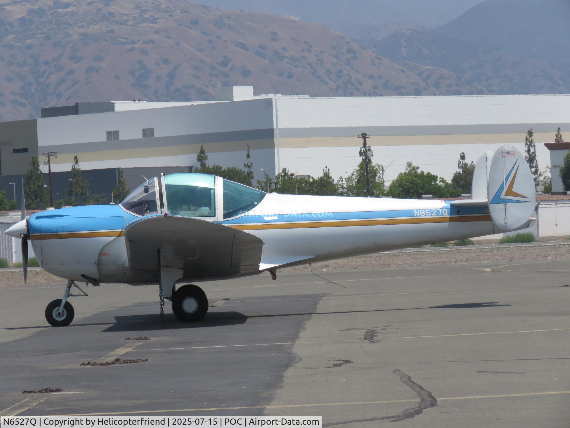 N6527Q, 1966 Alon A2 Aircoupe C/N A-127, Parked in transit
