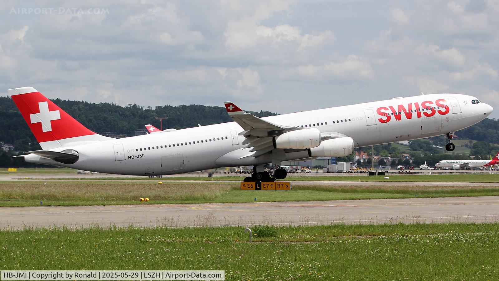 HB-JMI, 2004 Airbus A340-313 C/N 598, at zrh
