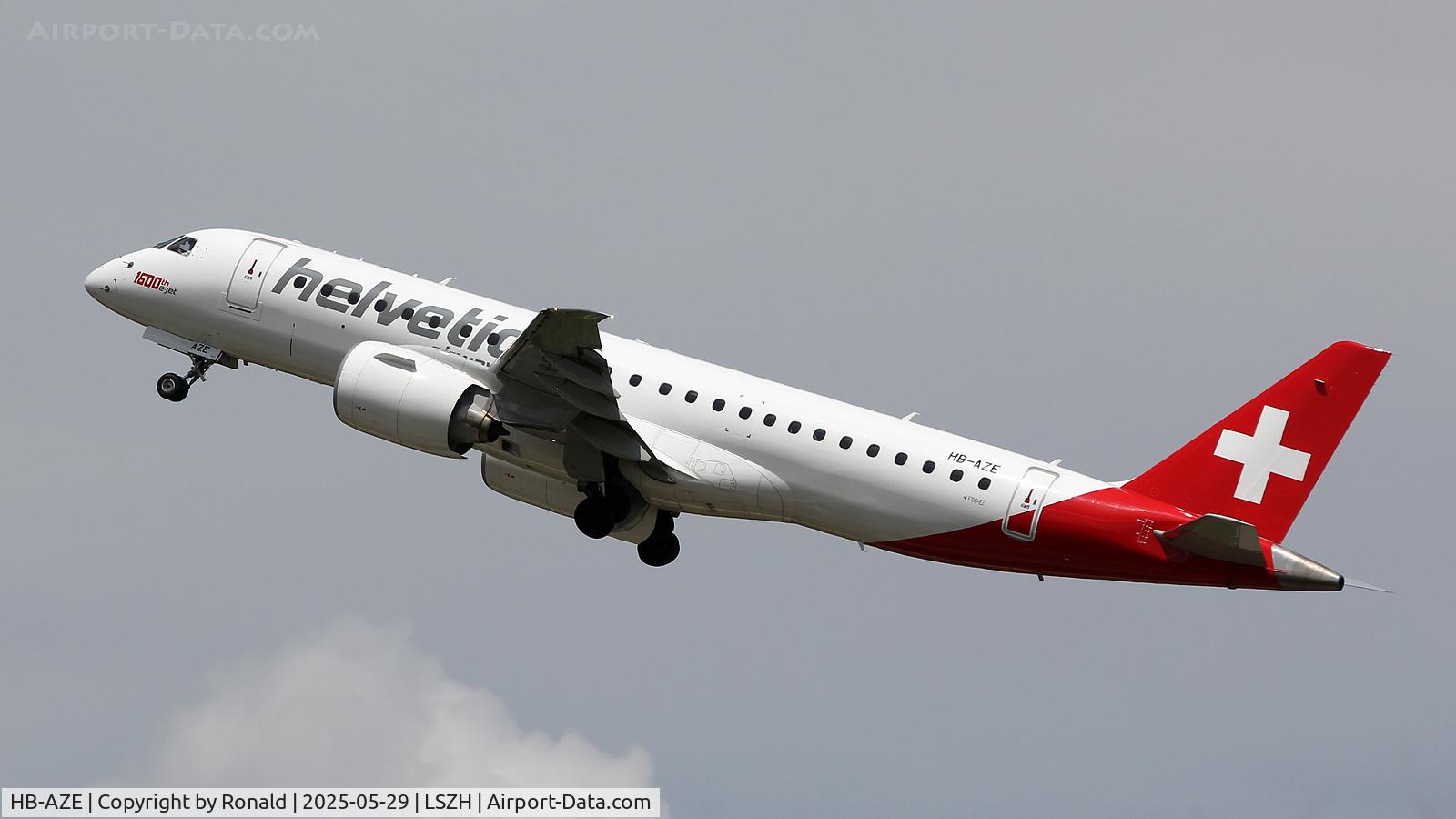 HB-AZE, 2020 Embraer 190-E2 (ERJ-190-300) C/N 19020038, at zrh