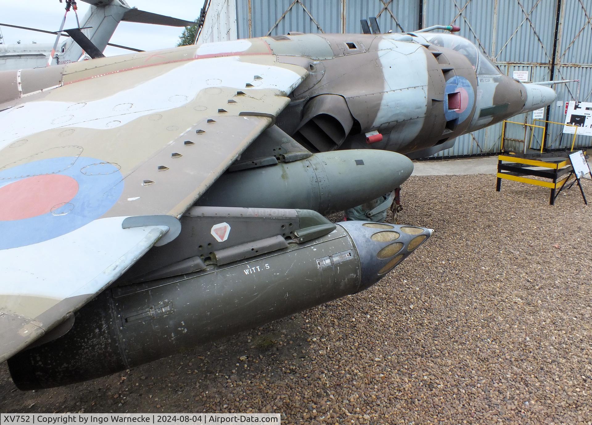 XV752, 1969 Hawker Siddeley Harrier GR.3 C/N 712015, Hawker Siddeley Harrier GR3 at the Aeroventure South Yorkshire Aircraft Museum, Doncaster