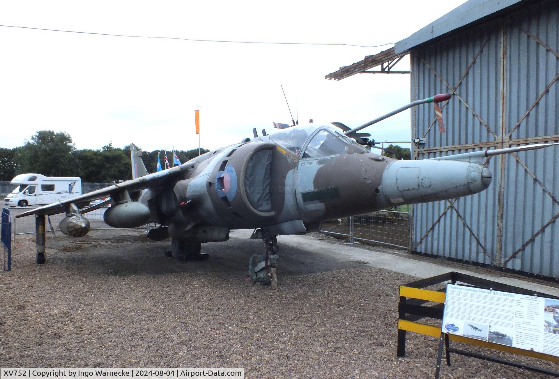 XV752, 1969 Hawker Siddeley Harrier GR.3 C/N 712015, Hawker Siddeley Harrier GR3 at the Aeroventure South Yorkshire Aircraft Museum, Doncaster