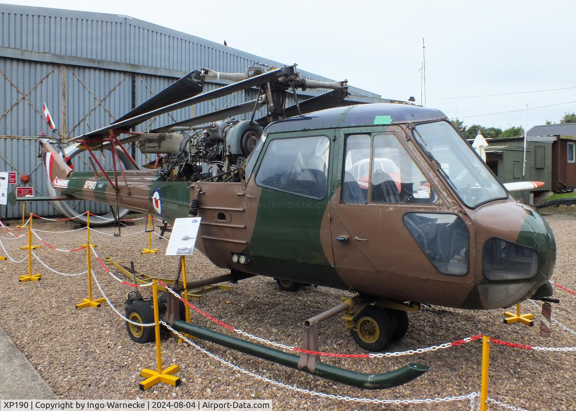 XP190, Westland Scout AH.1 C/N S2/8443, Westland Scout AH1 at the Aeroventure South Yorkshire Aircraft Museum, Doncaster