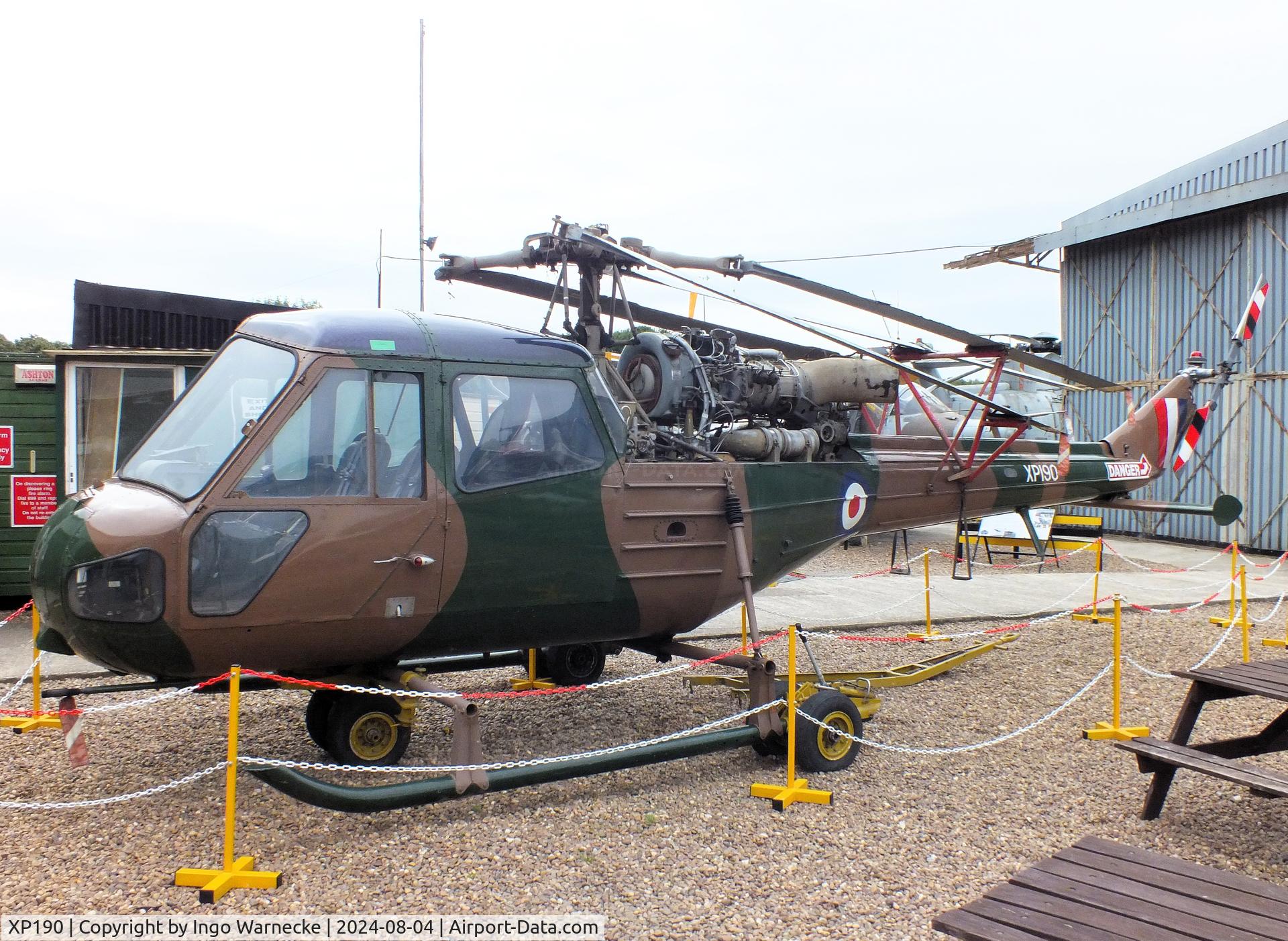 XP190, Westland Scout AH.1 C/N S2/8443, Westland Scout AH1 at the Aeroventure South Yorkshire Aircraft Museum, Doncaster