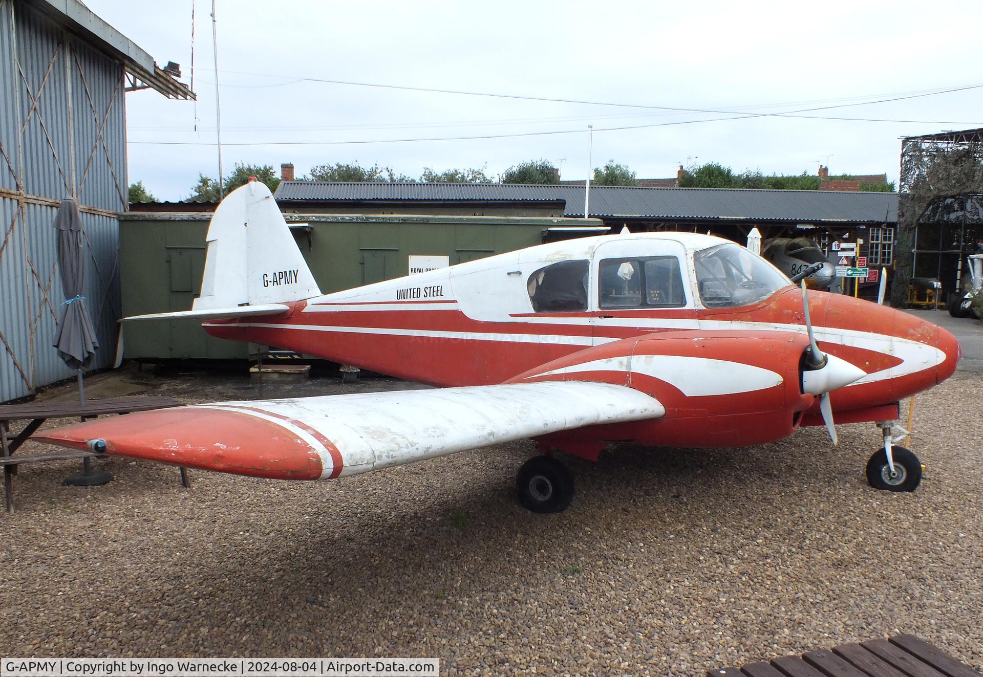 G-APMY, 1958 Piper PA-23-160 Apache C/N 23-1258, Piper PA-23-160 Apache at the Aeroventure South Yorkshire Aircraft Museum, Doncaster