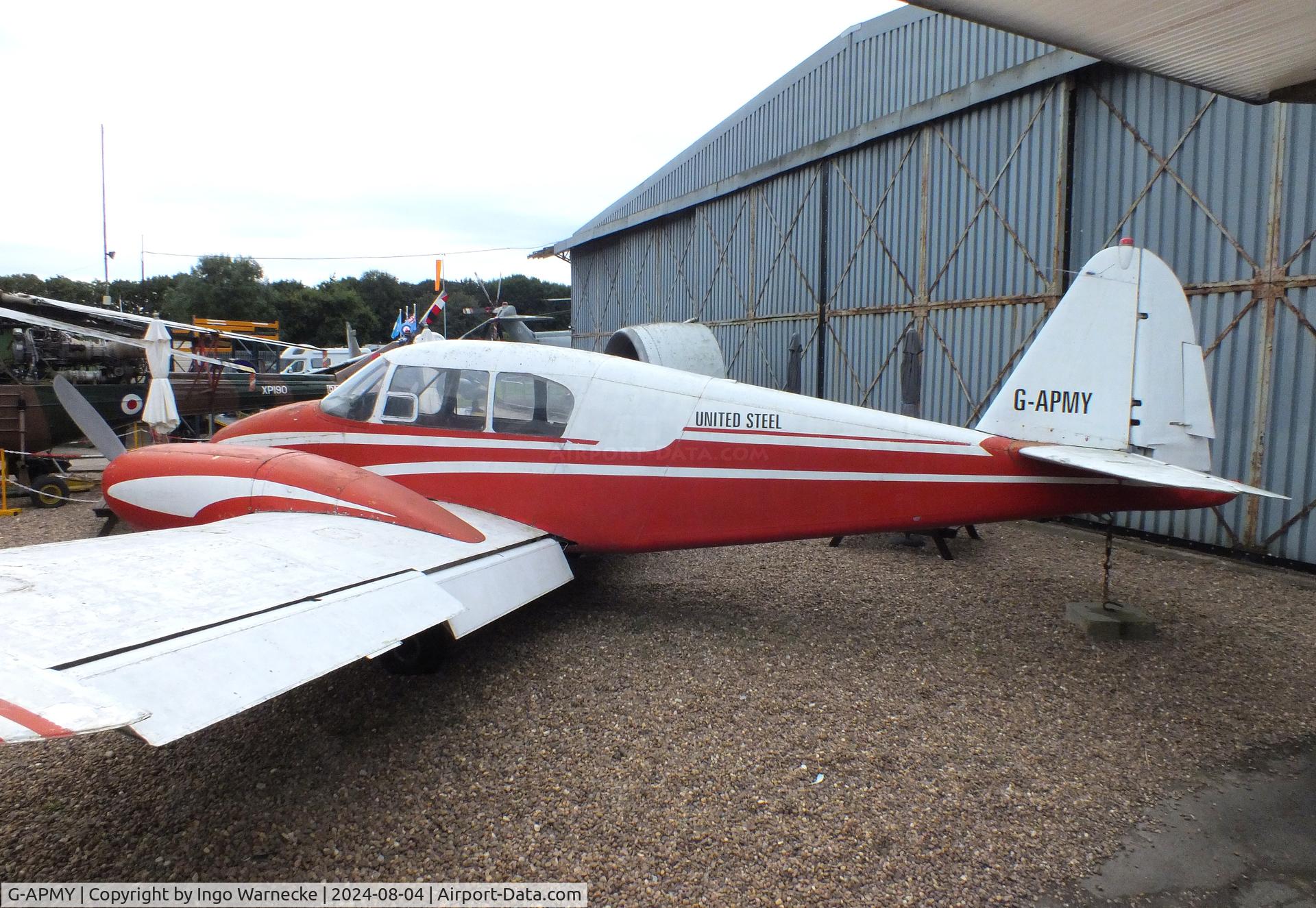 G-APMY, 1958 Piper PA-23-160 Apache C/N 23-1258, Piper PA-23-160 Apache at the Aeroventure South Yorkshire Aircraft Museum, Doncaster