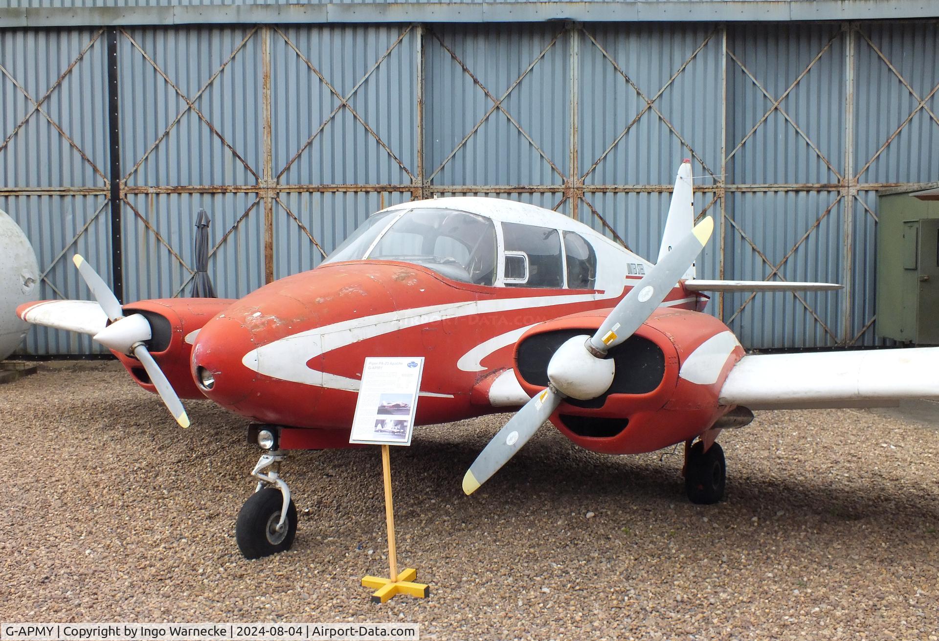 G-APMY, 1958 Piper PA-23-160 Apache C/N 23-1258, Piper PA-23-160 Apache at the Aeroventure South Yorkshire Aircraft Museum, Doncaster