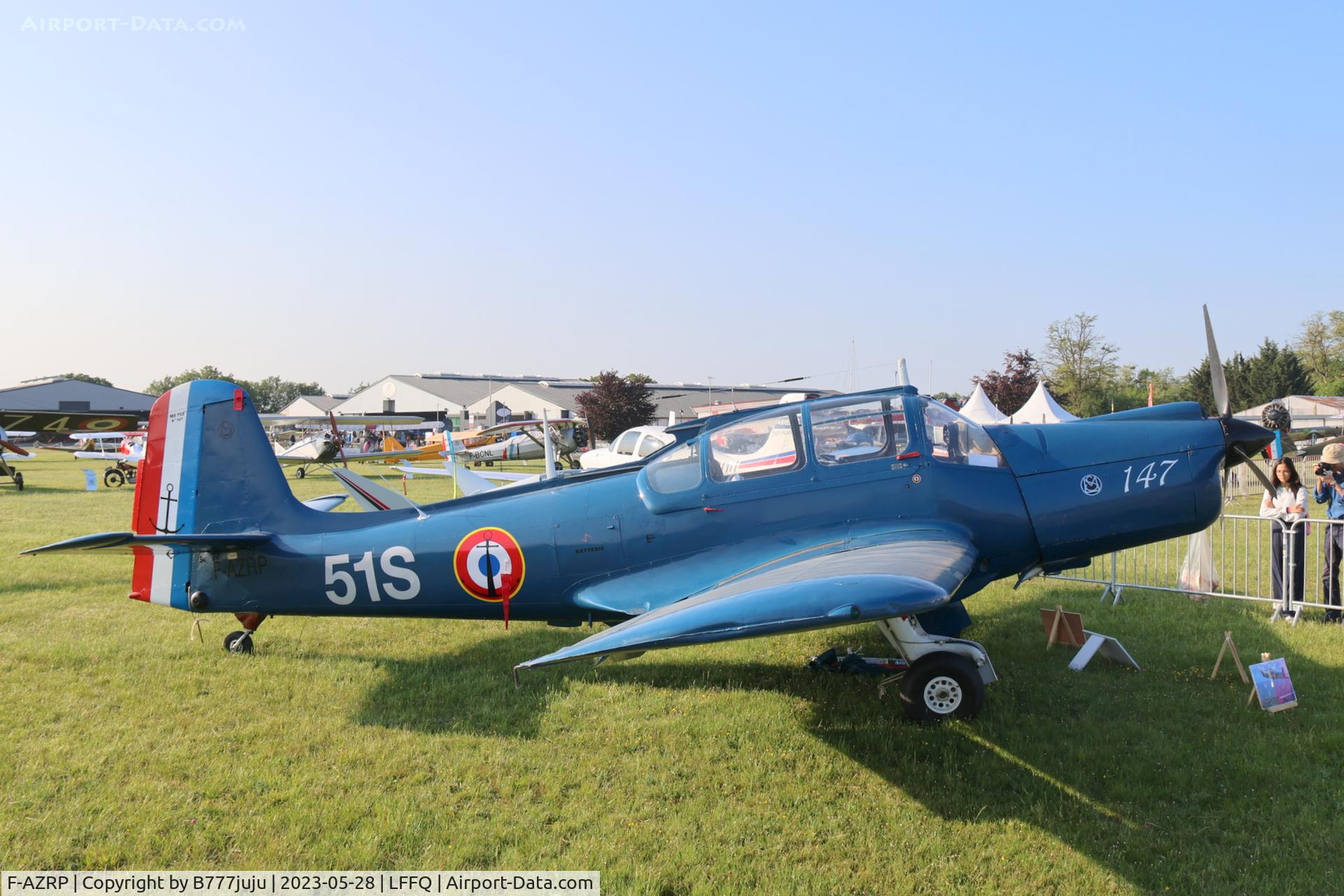 F-AZRP, 1957 Morane-Saulnier MS-733 Alcyon C/N 147, Ferté Alais 2023