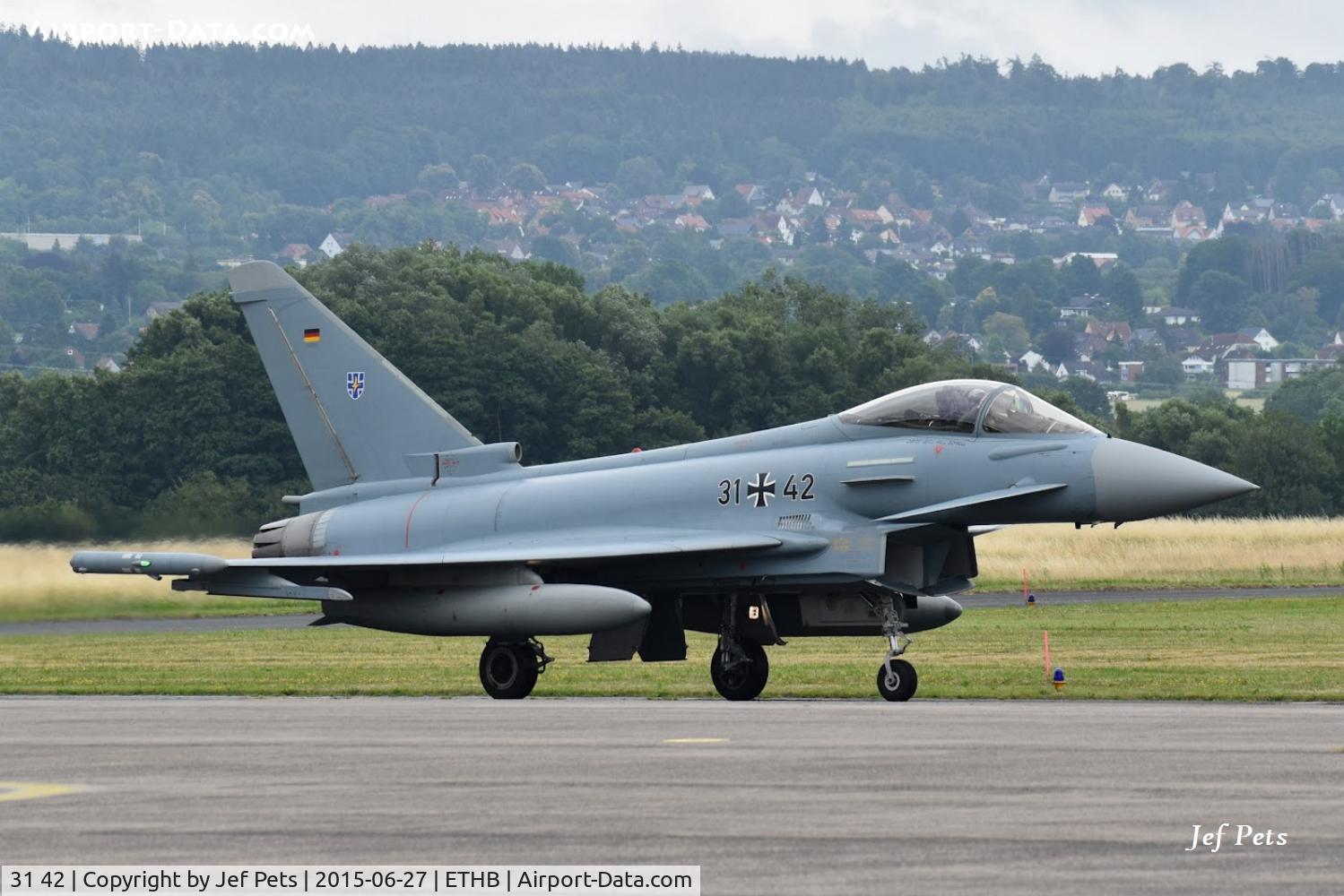 31 42, Eurofighter EF-2000 Typhoon S C/N GS0102, At Bückeberg.