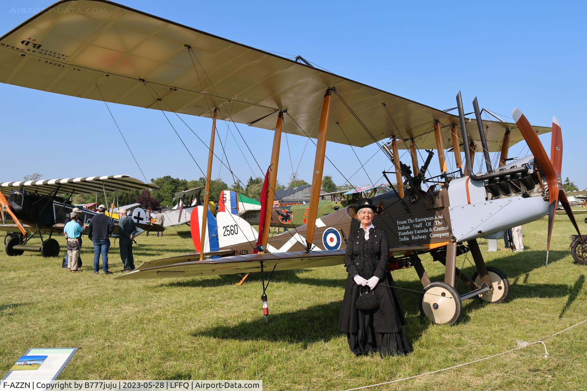 F-AZZN, 2009 Royal Aircraft Factory BE-2f Replica C/N MF01, Ferté Alais 2023