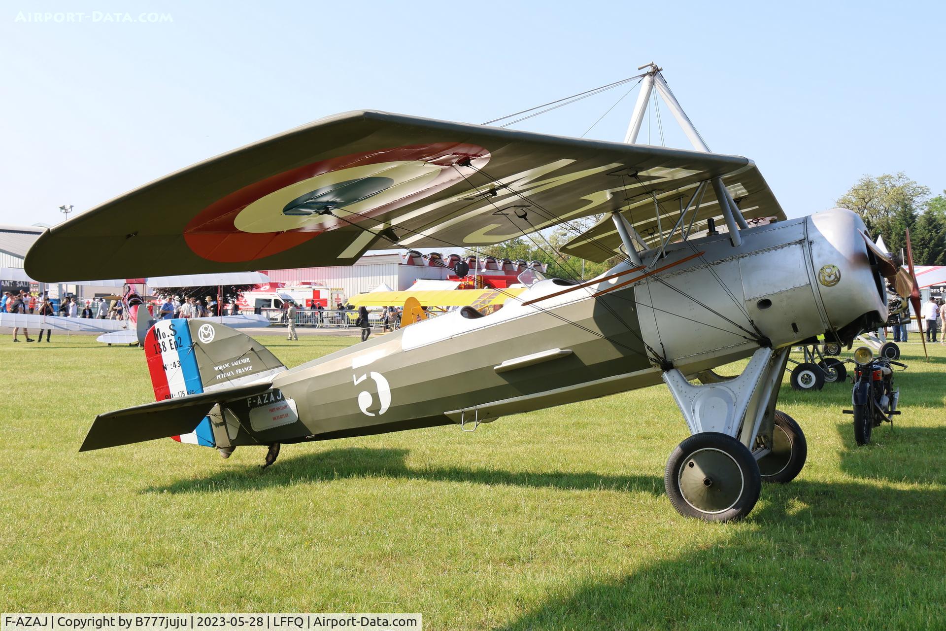 F-AZAJ, 1927 Morane-Saulnier MS-138EP-2 C/N 3220/138, Ferté Alais 2023