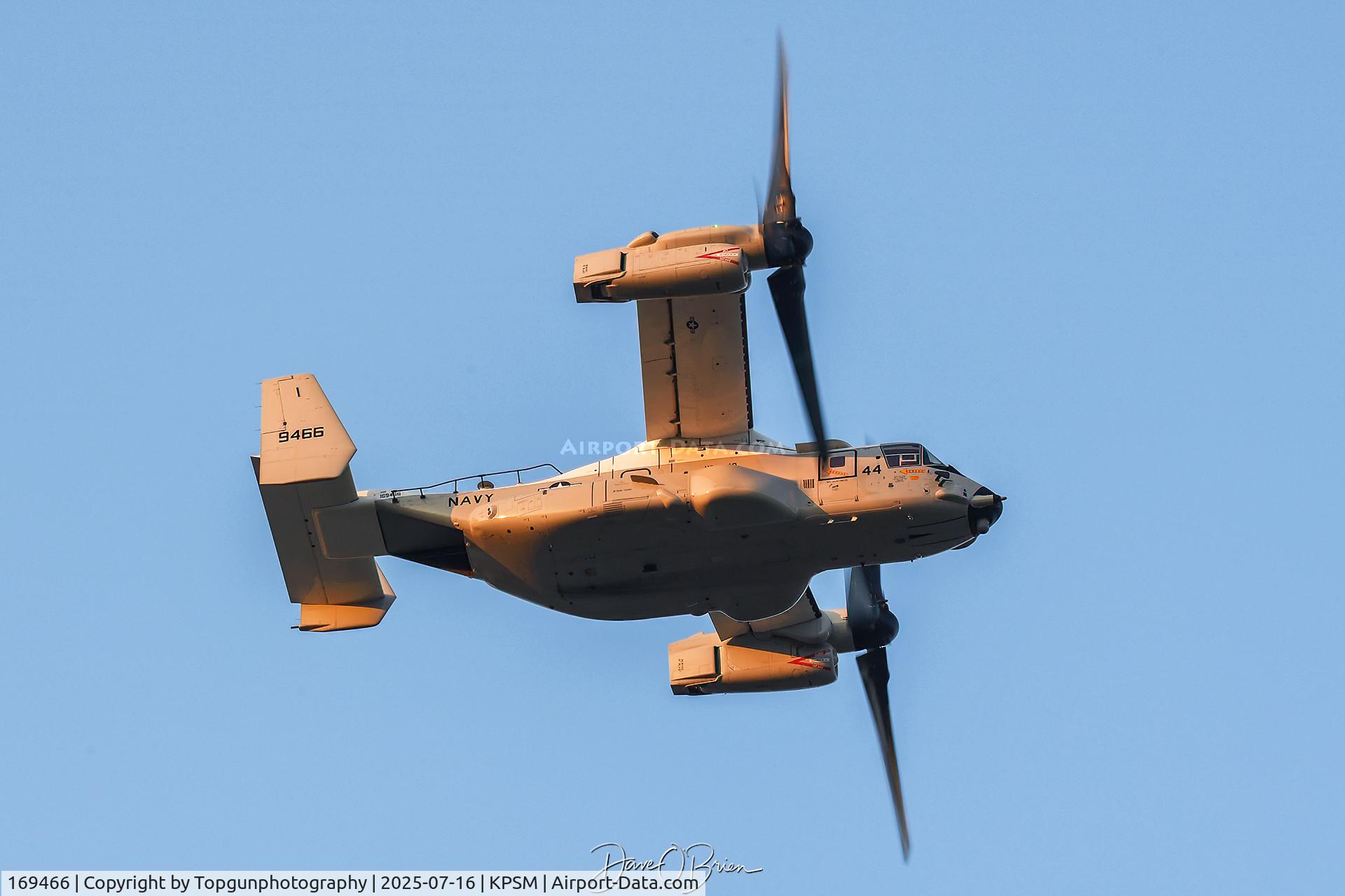 169466, Bell Boeing CMV-22B Osprey C/N D2032, BISON44 heading back to NAS Norfolk