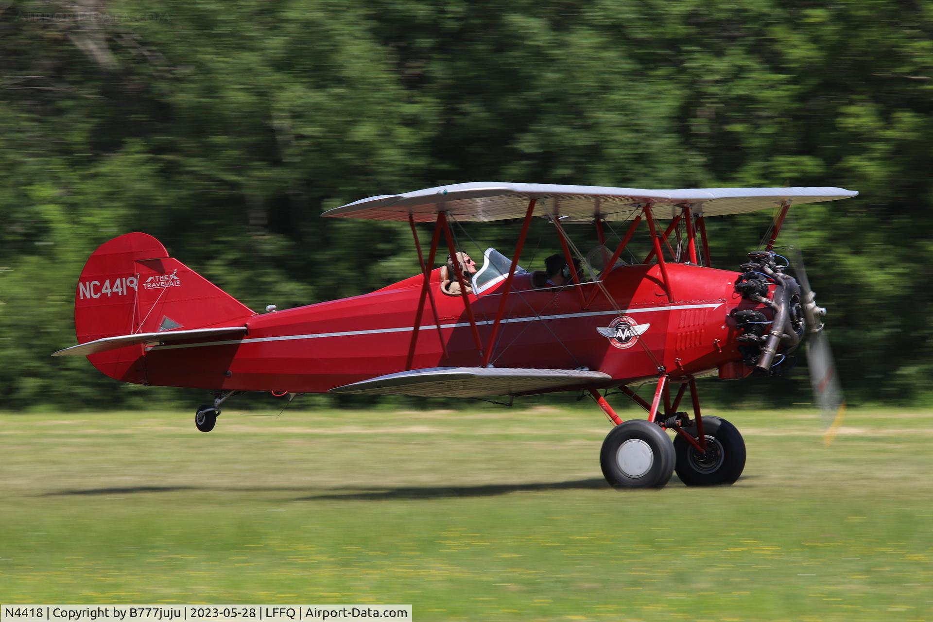 N4418, 1928 Curtiss-Wright Travel Air 4000 C/N 378, Ferté Alais 2023